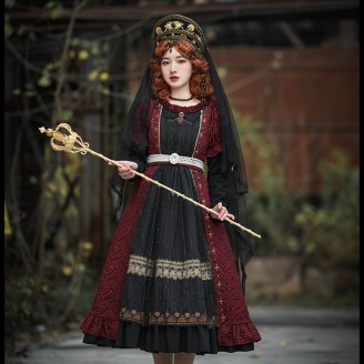 Imprisoned Queen Lolita Style Dress OP by Withpuji (WJ29)